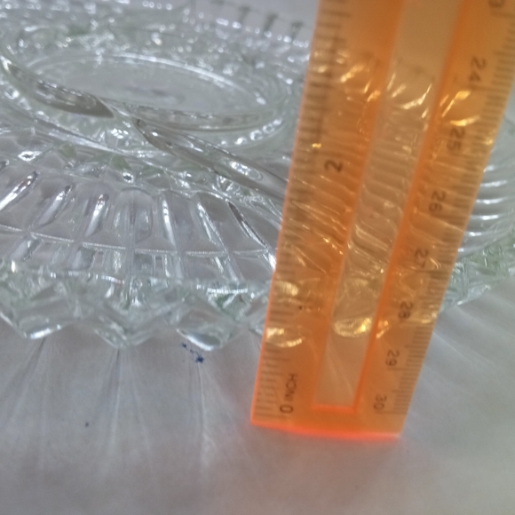 Vintage Glass 5 Part Divided Serving Platter Relish Dish - Picture 3 of 7